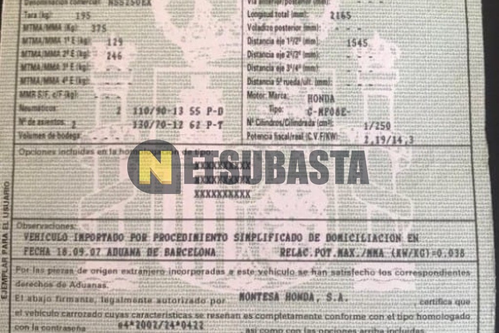 Honda Forza 250 EX 2007