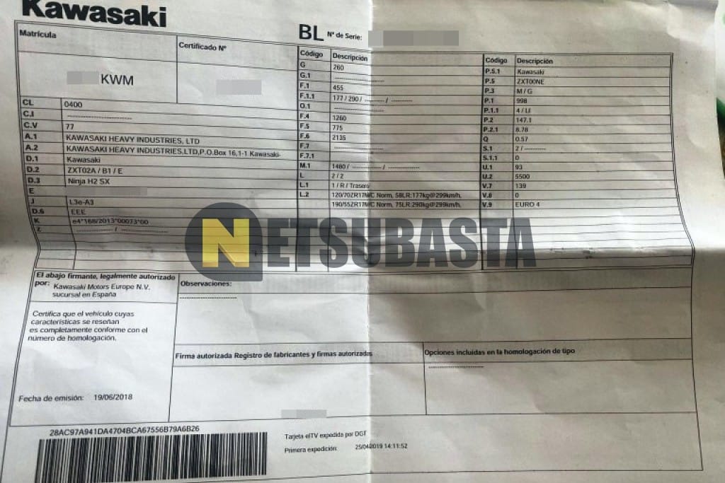 Kawasaki Ninja H2 SX SE 2019