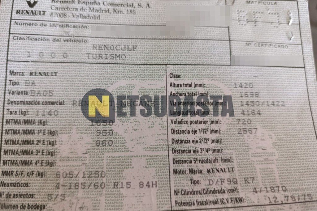 Renault Megane 1.9 dCi 2001