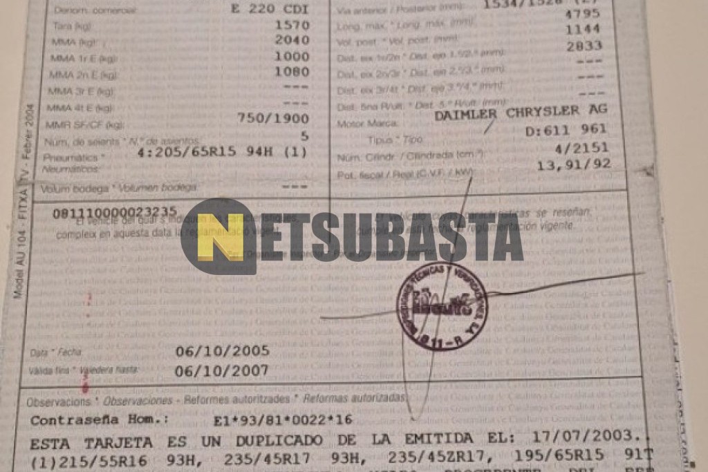 Mercedes-Benz E 220 CDI Aut. 1999