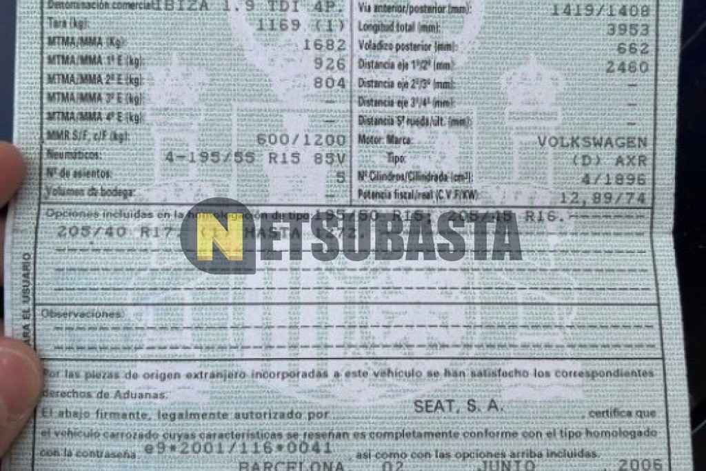 Seat Ibiza 1.9 TDI 2006