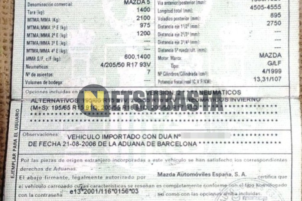 Mazda 5 2.0 2006
