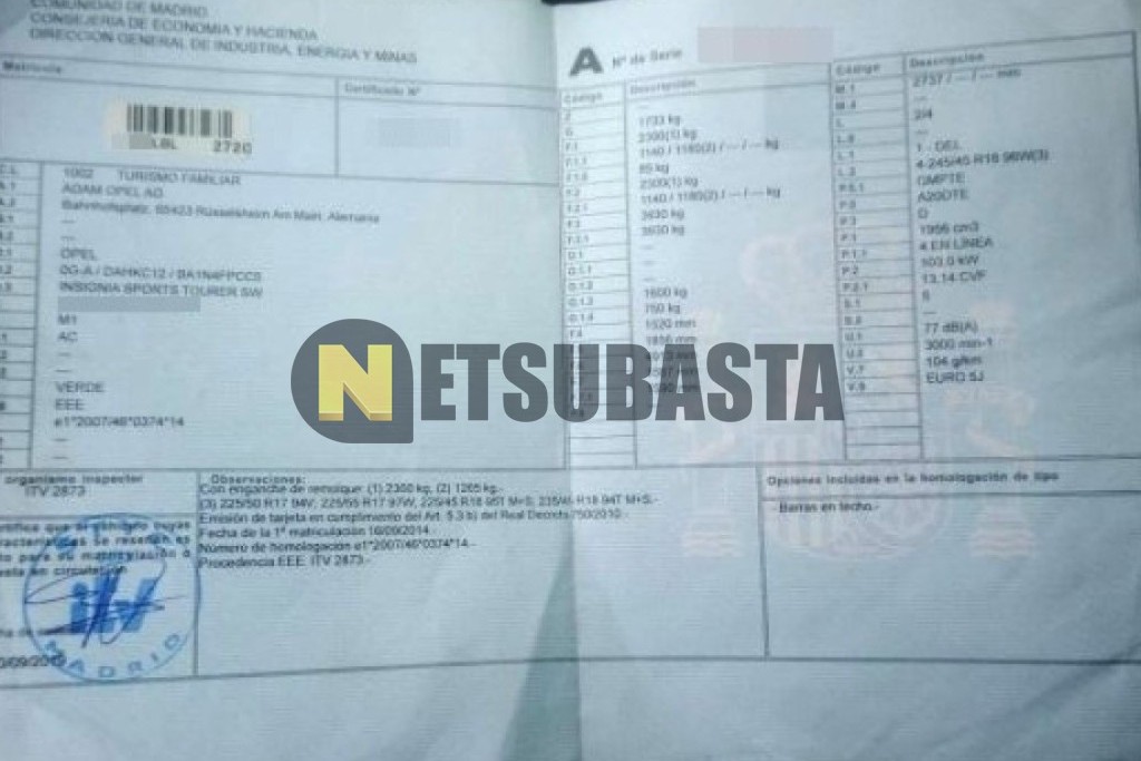 Opel Insignia Sports Tourer 2.0 CDTI 2014