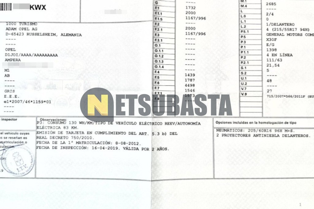 Opel Ampera 1.4 2012