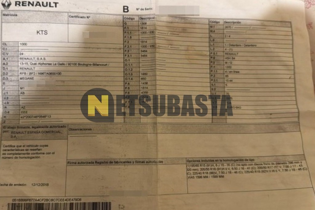 Renault Mégane 1.3 Tce 2019