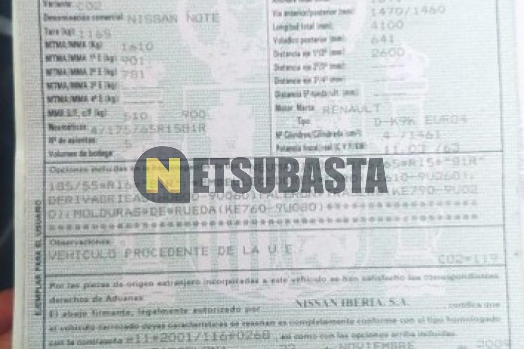 Nissan Note 1.5 dCi 2010