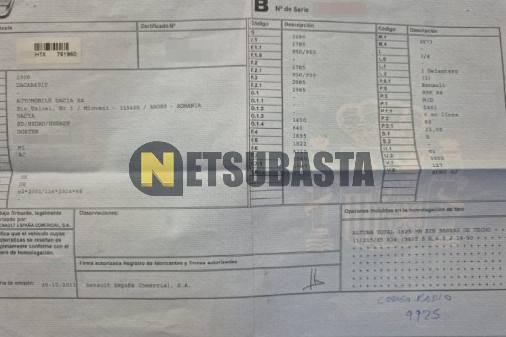 Dacia Duster 1.5 dCi 2013