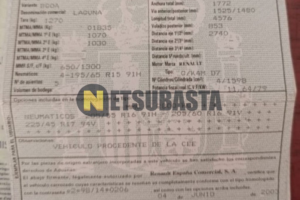 Renault Laguna 1.6 16v 2003