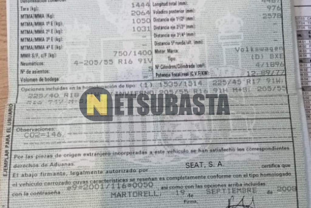 Seat Altea XL 1.9 TDI 2008