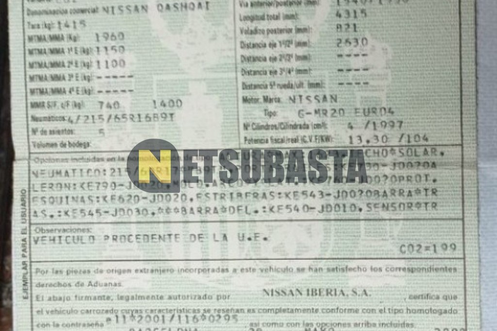 Nissan Qashqai 2.0 2008