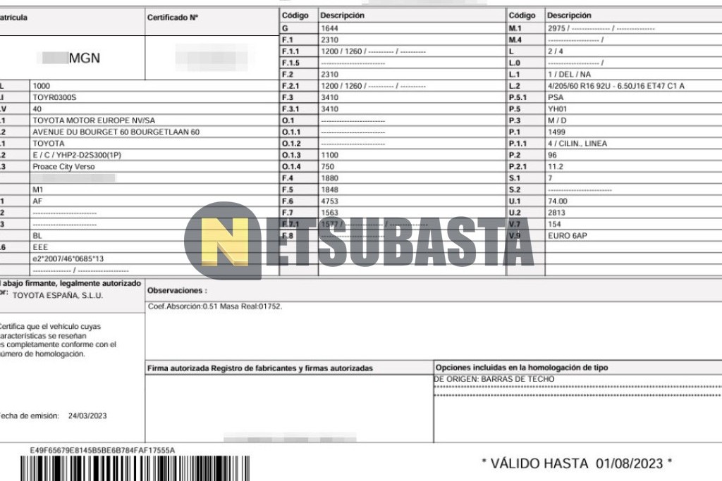 Toyota Proace City Verso 1.5D 2023