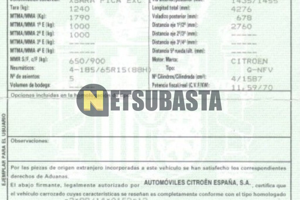 Citroën Xsara Picasso 1.6i 2005
