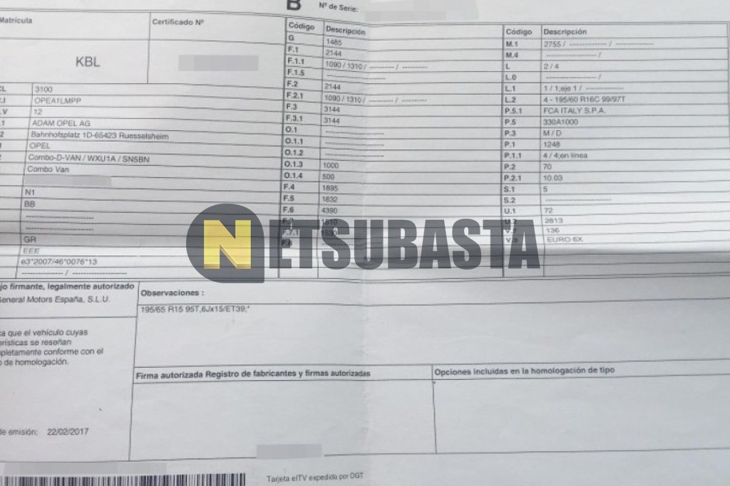 Opel Combo 1.3 CDTI 2017