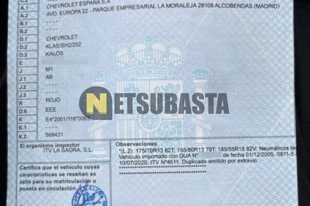 Chevrolet Kalos 1.2 2006
