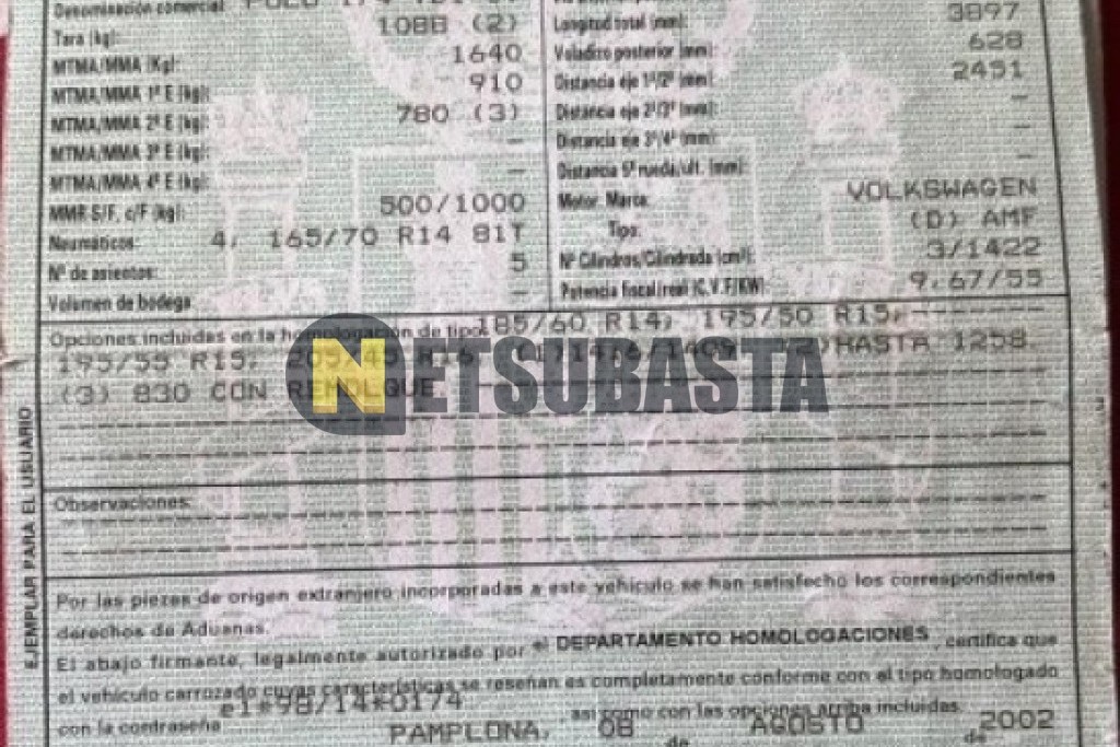 Volkswagen Polo 1.4 TDI 2002