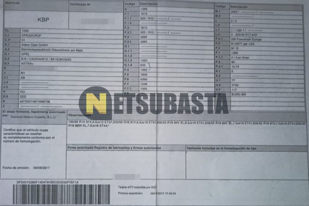 Opel Astra 1.4 Turbo 2017