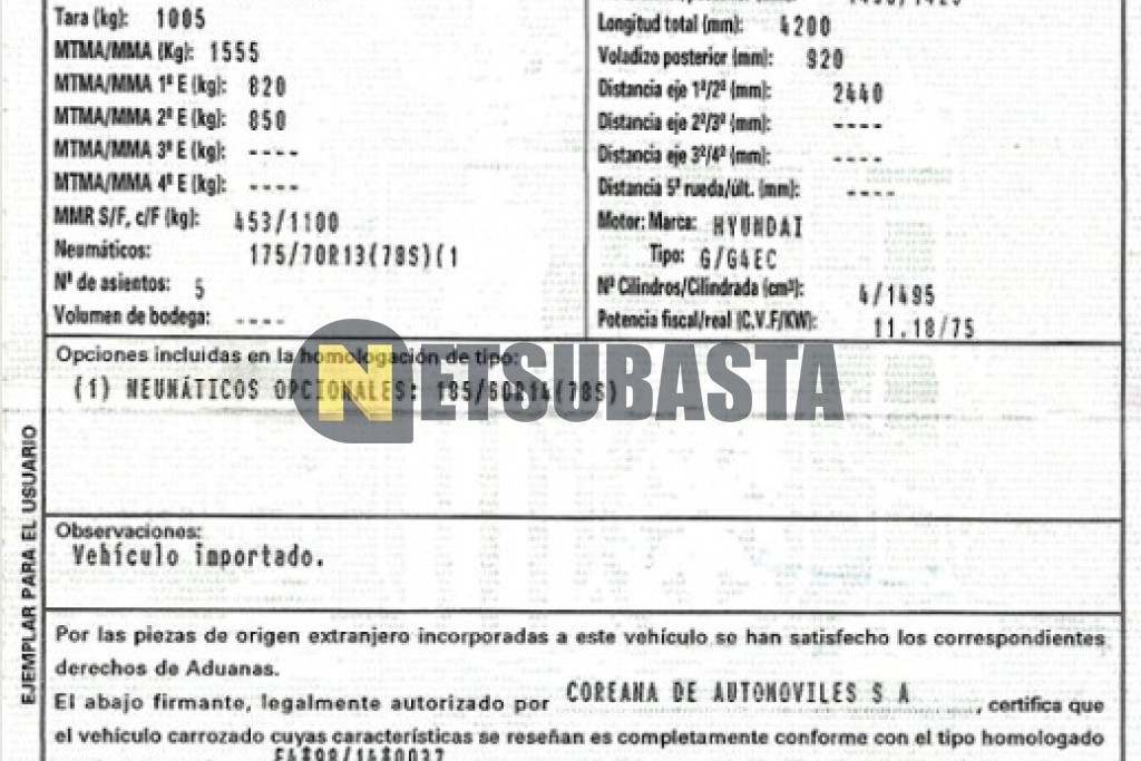 Hyundai Accent 1.5 1998