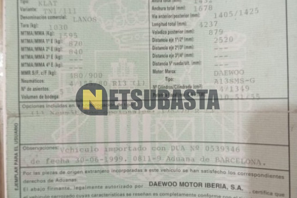 Daewoo Lanos 1.3 1999