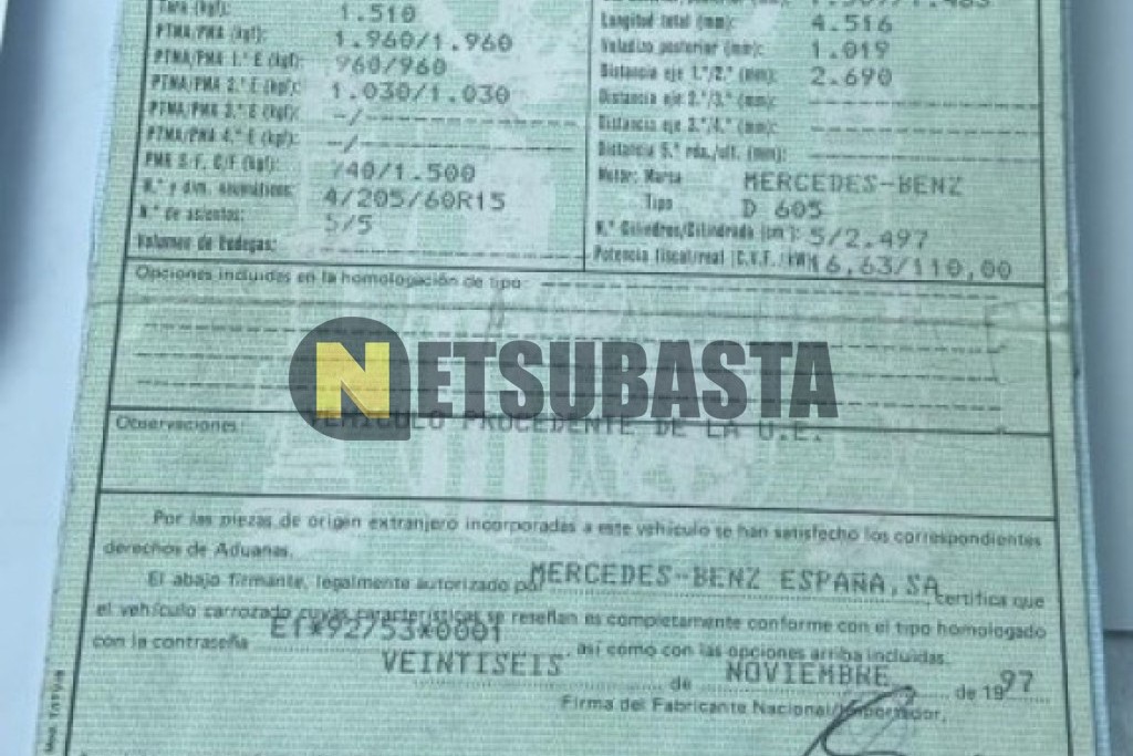Mercedes-Benz C 250 TD Aut. 1997