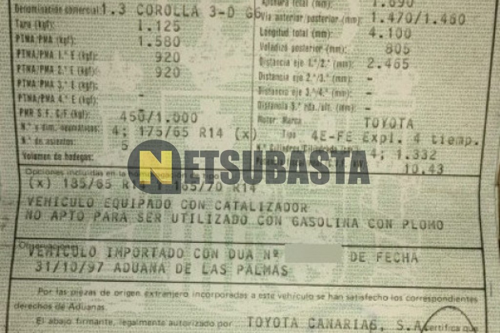 Toyota Corolla 1.3 1997