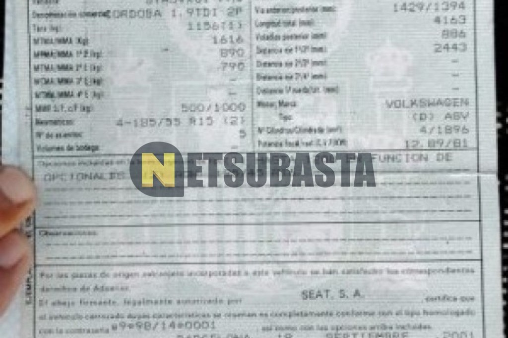 Seat Cordoba 1.9 TDI 2001