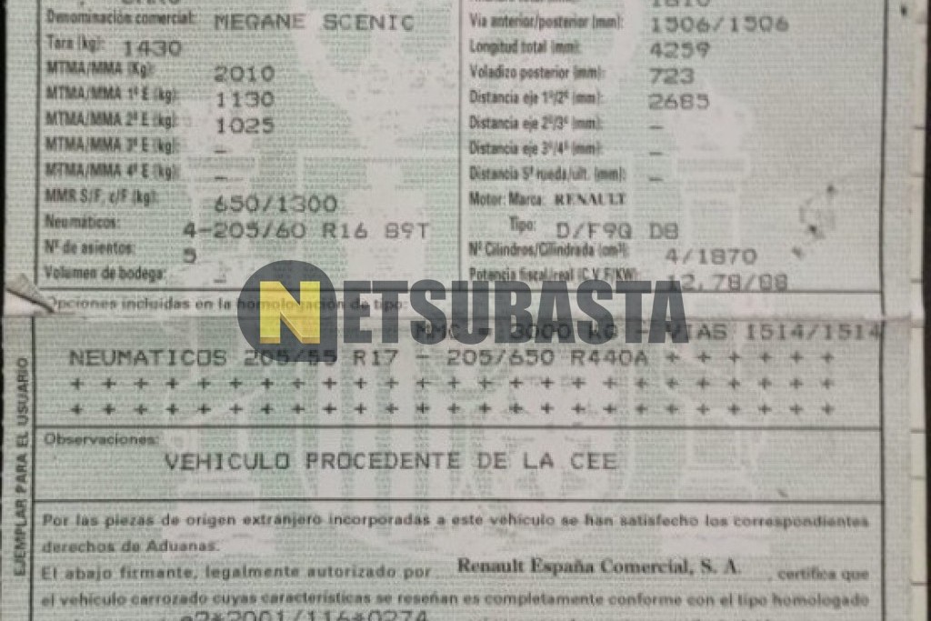 Renault Scenic 1.9 dCi 2005