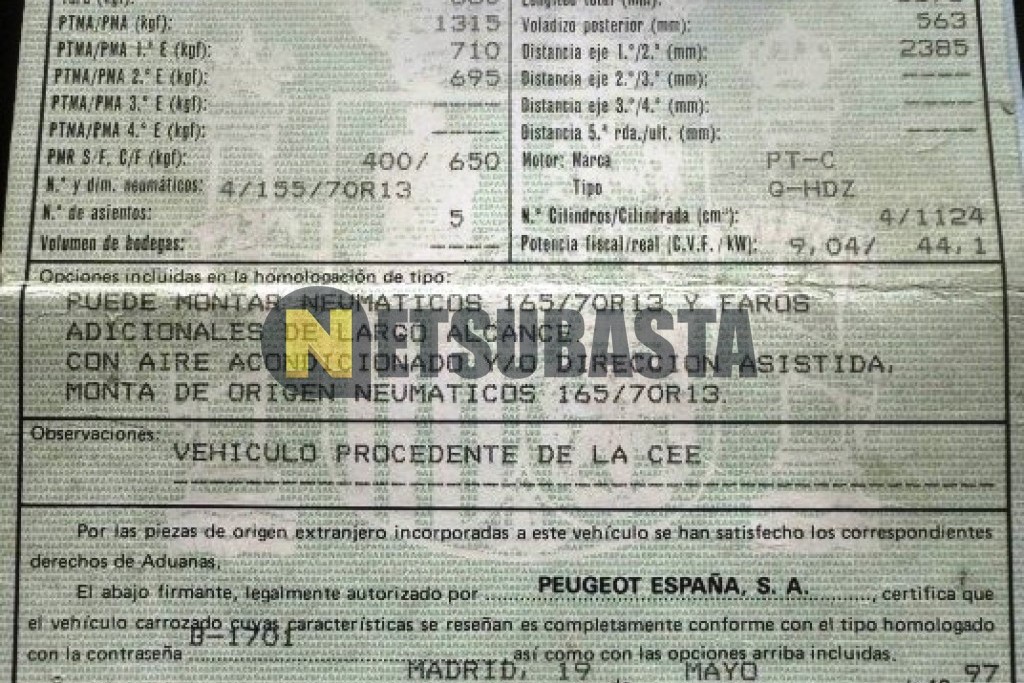 Peugeot 106 1.1i 1997