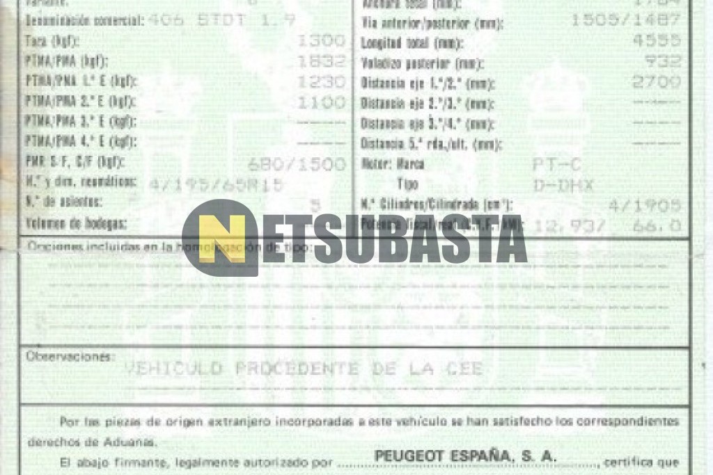 Peugeot 406 1.9 TD 1997