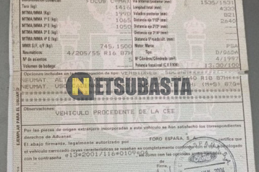 Ford C-Max 2.0 TDCi 2005