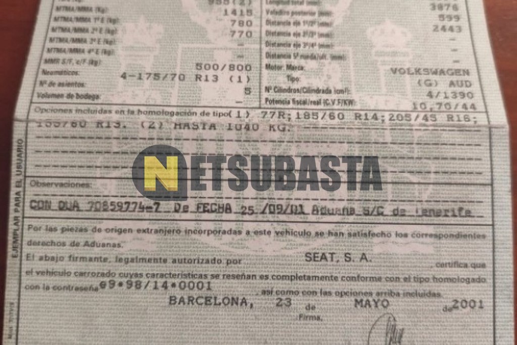 Seat Ibiza 1.4 2001