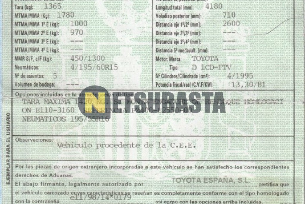 Toyota Corolla 2.0 D4-D 2002