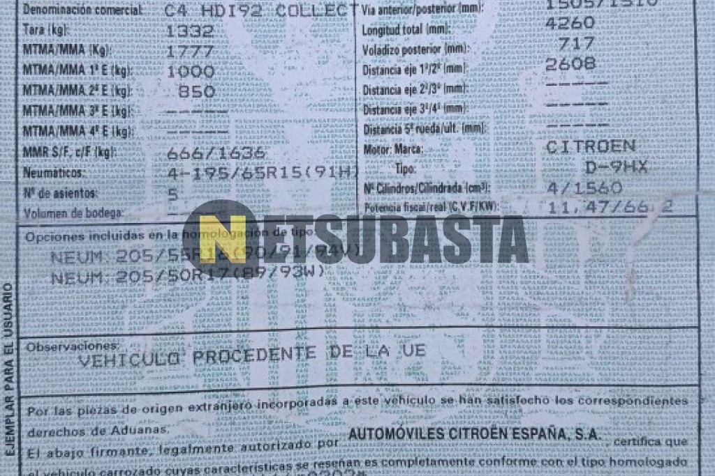 Citroën C4 1.6 HDi 2007