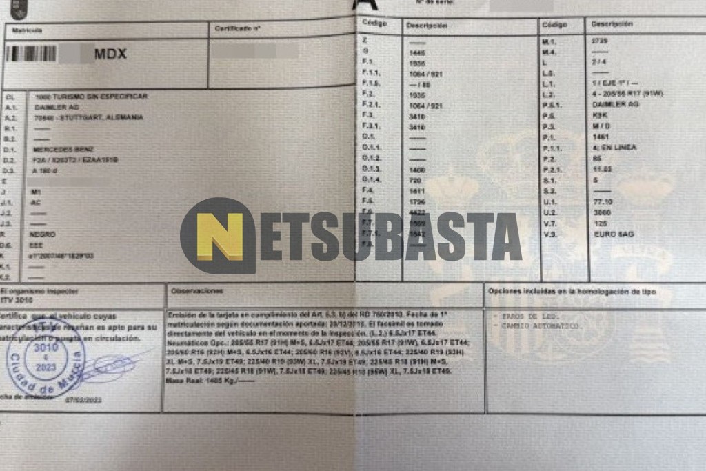 Mercedes-Benz A 180 d 7G-DCT 2018