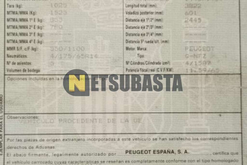 Peugeot 206 1.6 1999