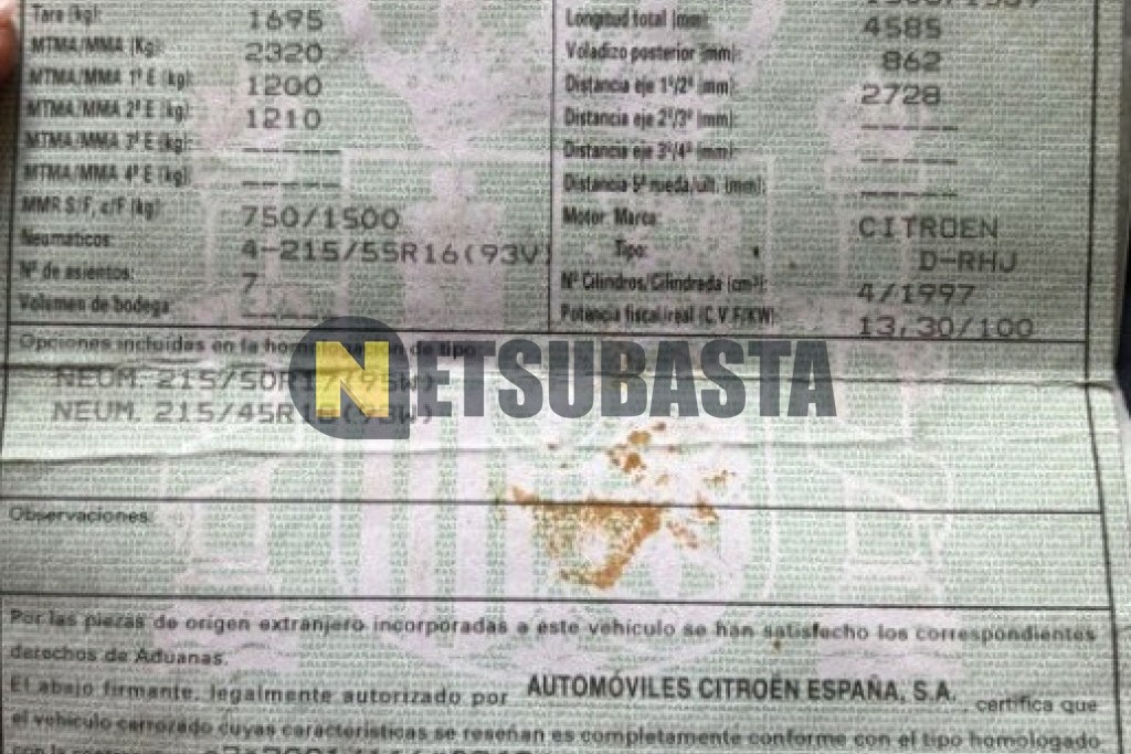 Citroën Grand C4 Picasso 2.0 HDi FAP CMP 2007