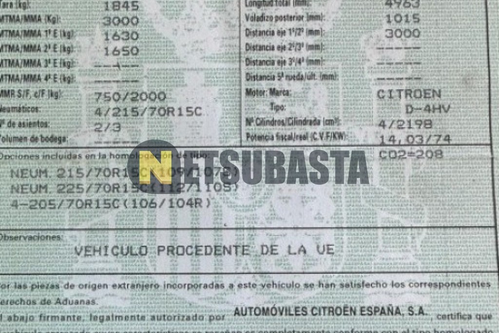 Citroën Jumper 2.2 HDi Frigorifico 2011