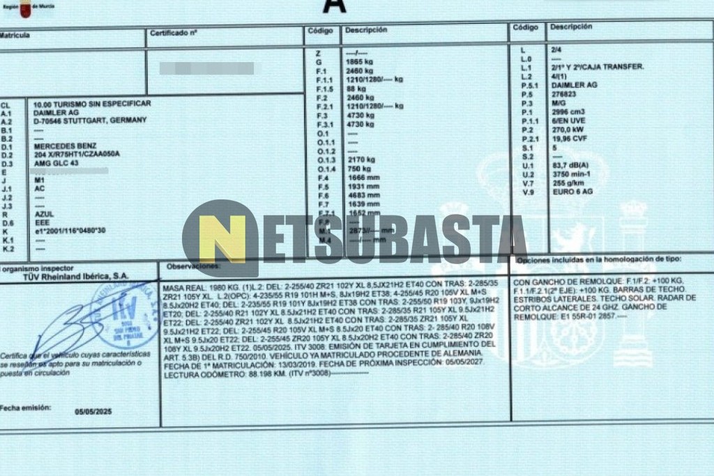 Mercedes-Benz Mercedes-AMG GLC 43 4MATIC 2019