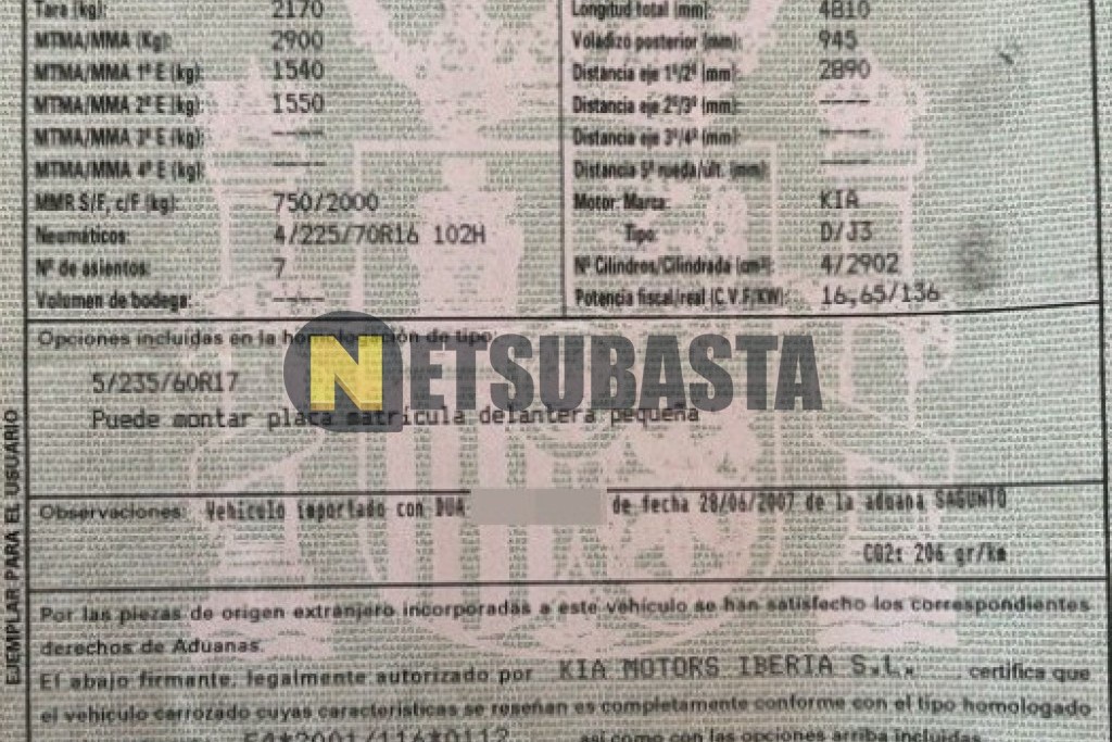 Kia Carnival 2.9 CRDi VGT 2008