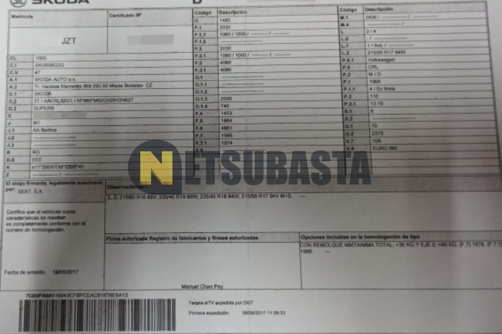Skoda Superb 2.0 TDI 2017