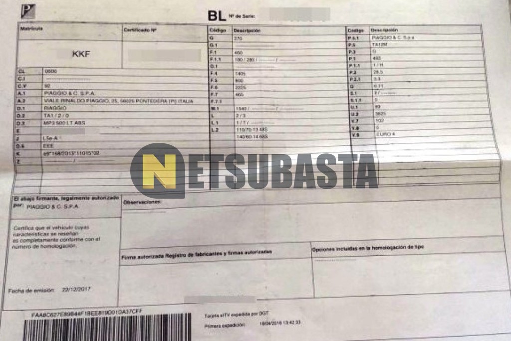 Piaggio MP3 Business 500 HPE ABS/ASR 2018