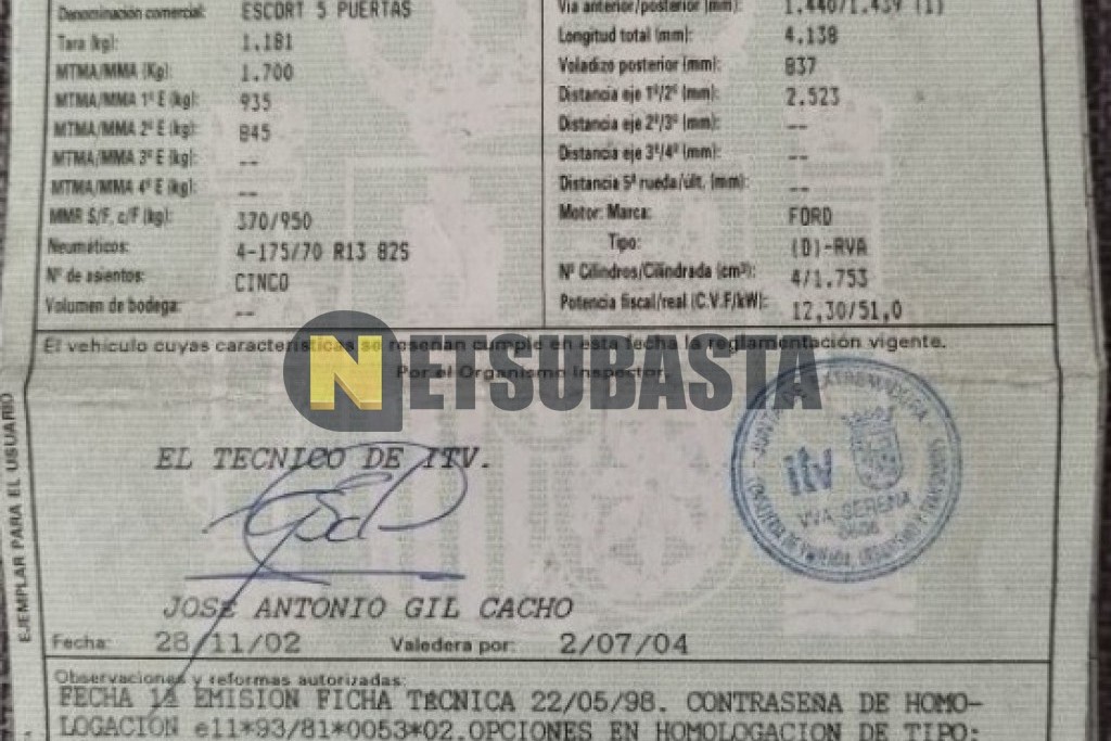 Ford Escort 1.8 TD 1998