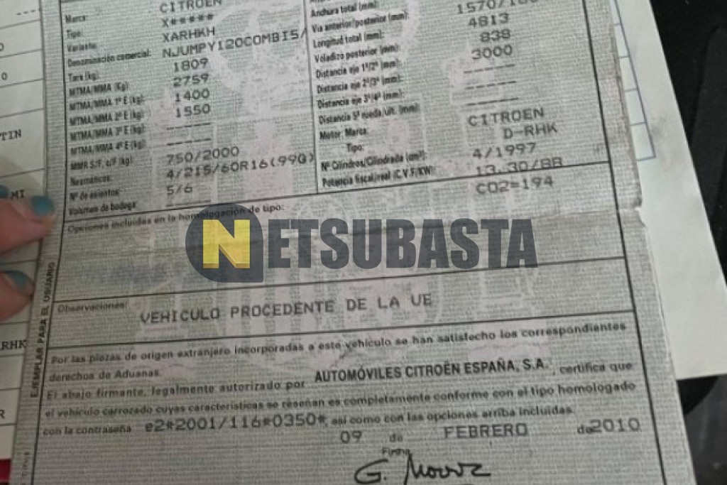 Citroën Jumpy Combi 2.0 HDi 2010