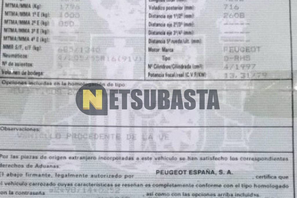 Peugeot 307 2.0 HDi 2001