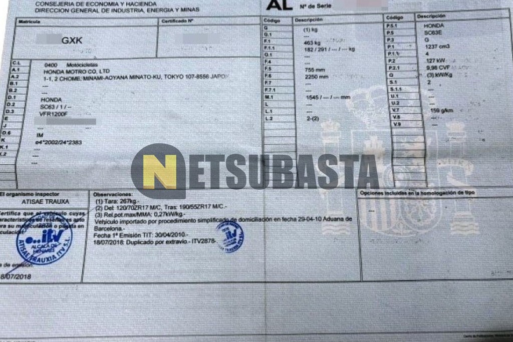 Honda VFR 1200 F 2010