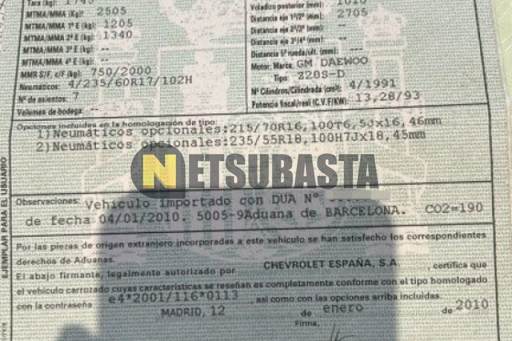 Chevrolet Captiva 2.0 VCDi 7 plazas 2010