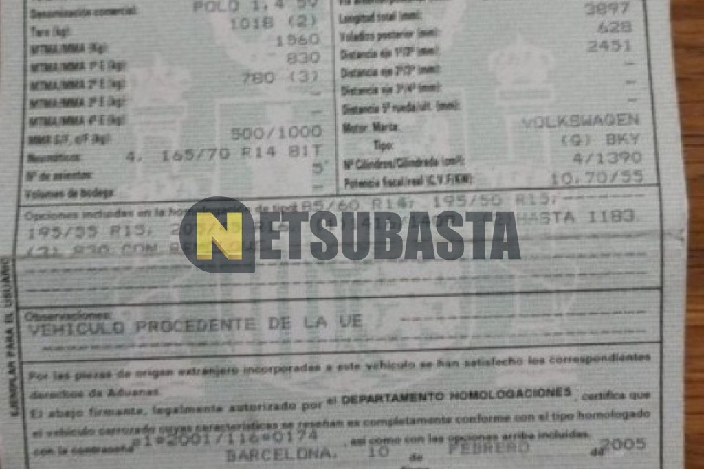 Volkswagen Polo 1.4 2005