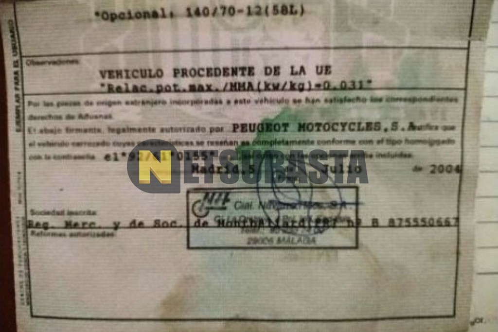 Peugeot Elystar 150 2005