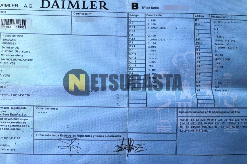 Mercedes-Benz C 220 CDI BlueEFFICIENCY Coupé Aut. 2011