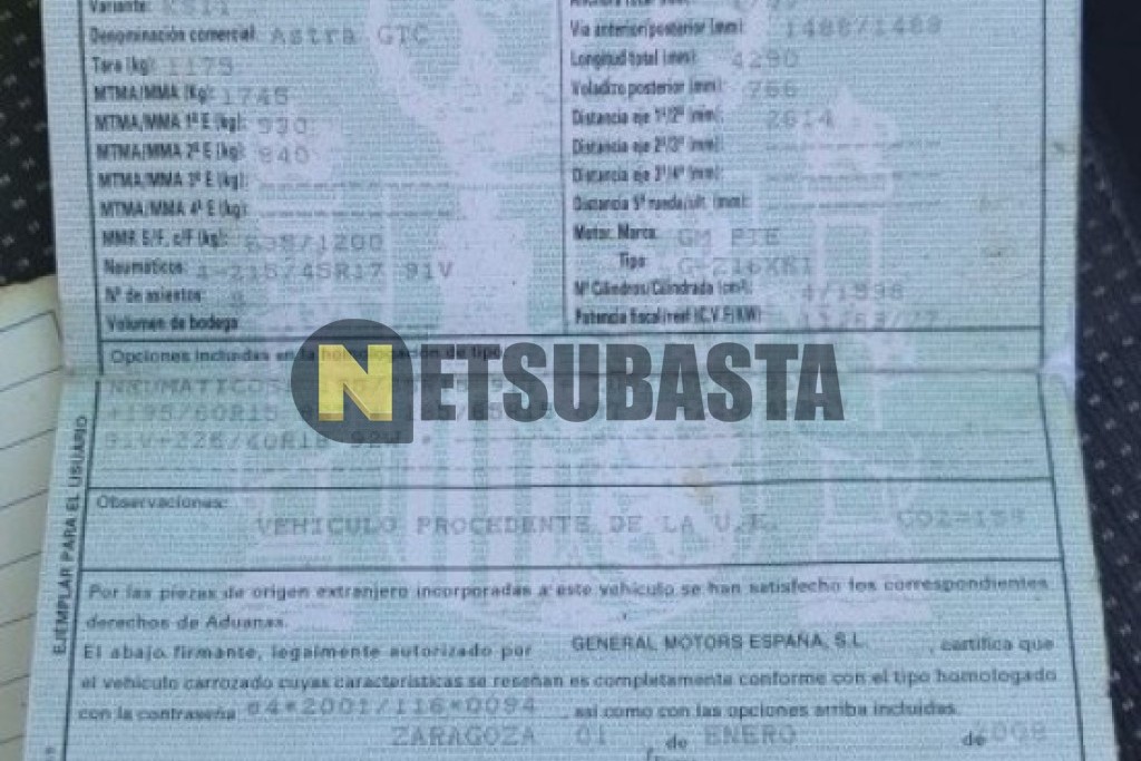 Opel Astra GTC 1.6 16V 2009