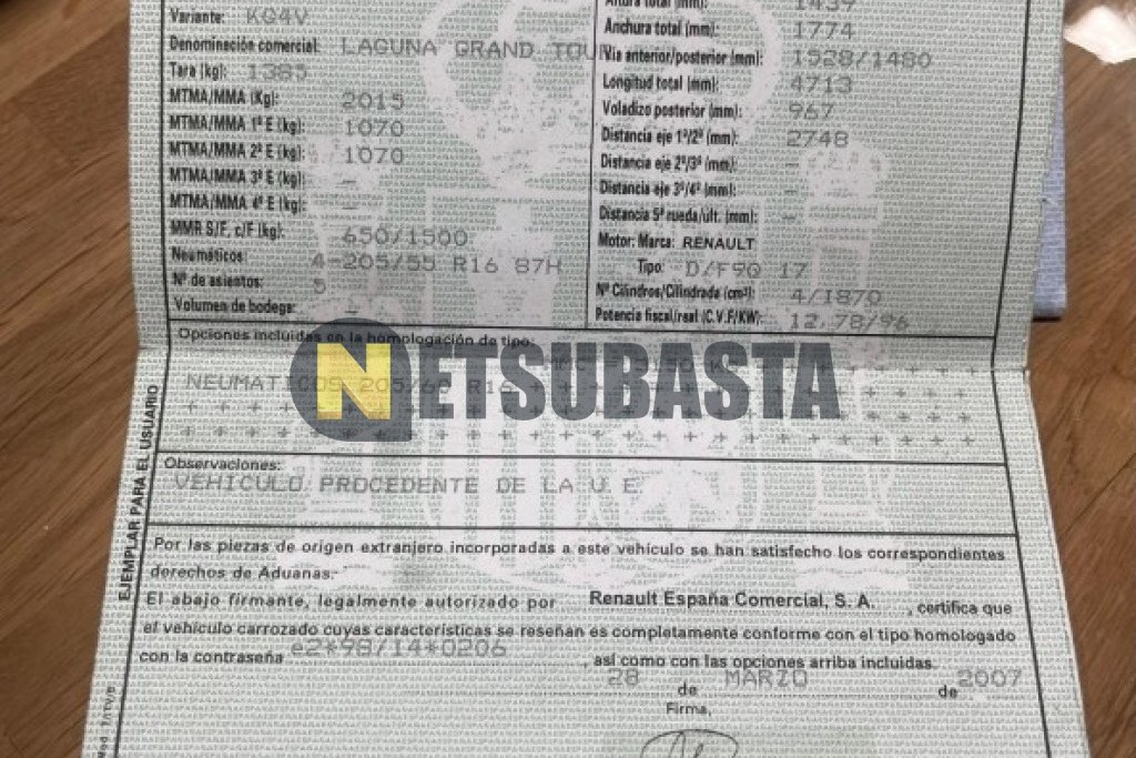 Renault Laguna Grand Tour 1.9 dCi 2007